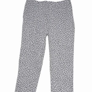 Ruby Rd. Grey Leopard Print pull on pants 1x